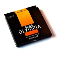 OLYMPIA AGS120 | Cuerdas para Guitarra Acústica de 12 Cuerdas Calibres 80/20