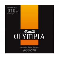 OLYMPIA AGS570 | Cuerdas para Guitarra Acústica Extra Light Calibres 10-47
