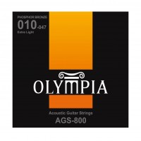 OLYMPIA AGS800 | Cuerdas para Guitarra Acústica Extra Light Calibres 10-47