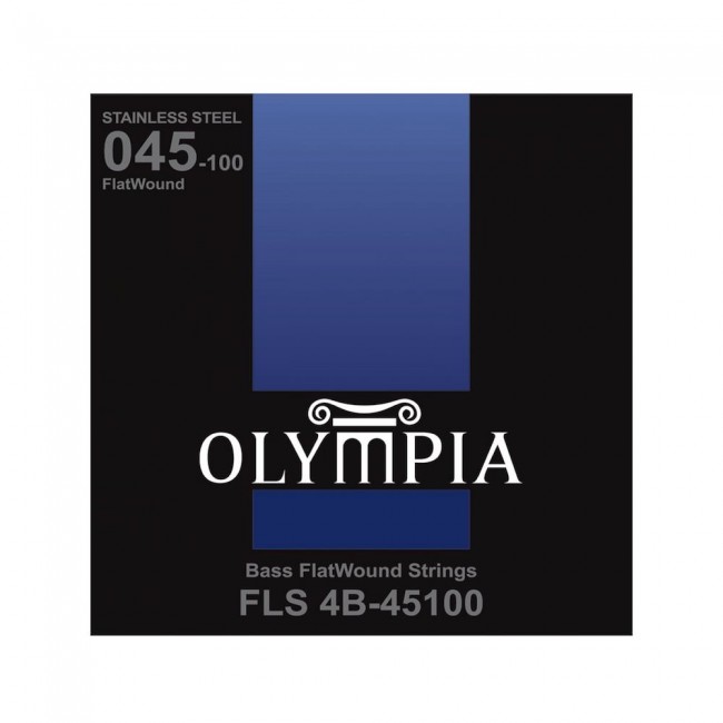 OLYMPIA FLS4B-45100 | Cuerdas para Bajo Eléctrico Flatwound Calibres 45-100