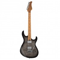 CORT G290FAT-II-TBB | Guitarra eléctrica con diapasón de arce tostado Trans Black Burst
