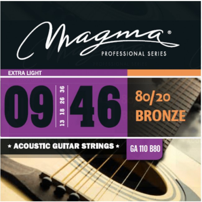 MAGMA GA100B80 | Cuerdas para guitarra acústica 009-046