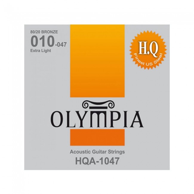 OLYMPIA HQA1047 | Cuerdas para Guitarra Acústica Calibres 10-47