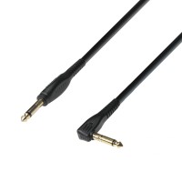 ADAM HALL K3IPR0600P | Cable de Instrumento de Jack 6,3 mm Mono a Jack 6,3 mm Mono Acodado