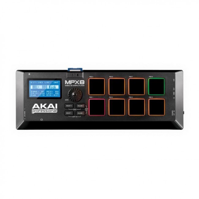 AKAI MPX8 | Controlador MIDI con PADs y Lector de Samples Vía Memoria SD