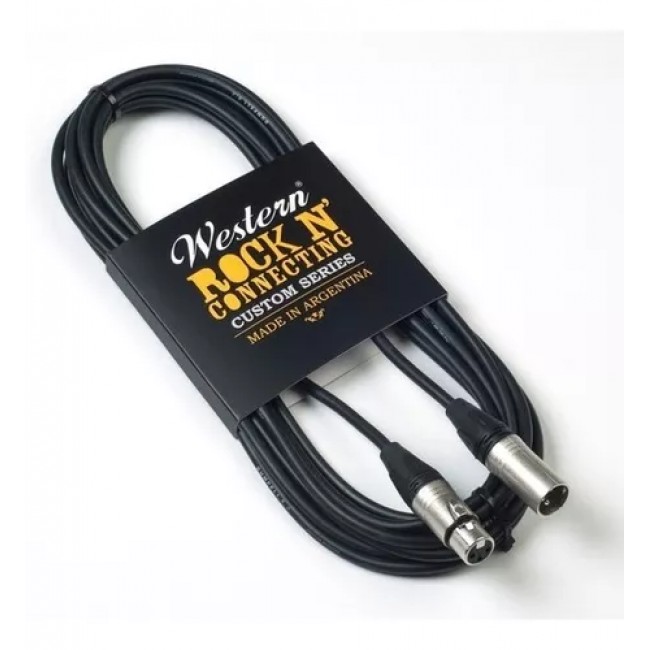 WESTERN CC30 | cable de microfono de 3 metros XLR H-XLR
