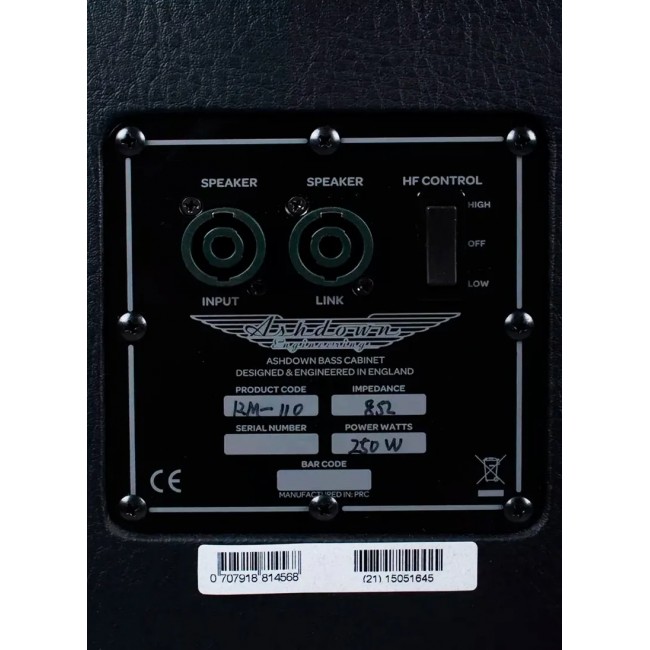 ASHDOWN RM-110 | Bafle de 1x10" de 250 Watts